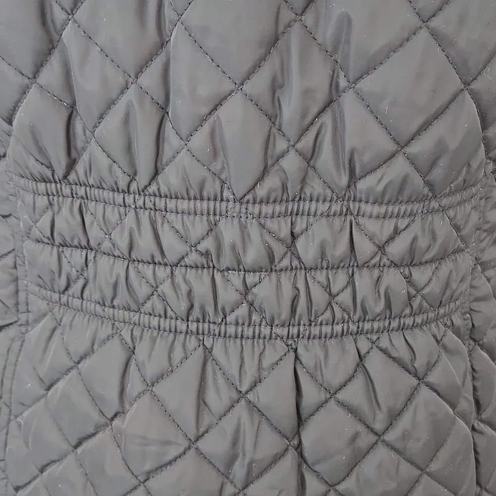 LAST CHANCE! Calvin Klein Women's Quilted Black Hooded Jacket - Picture 8 of 16